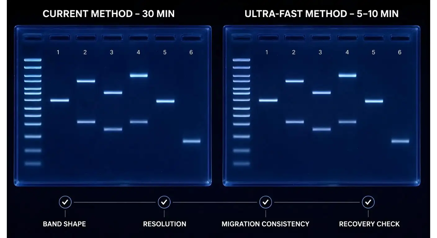 Ultrasnelle elektroforesebuffer